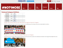 Tablet Screenshot of notonemoredeportation.com